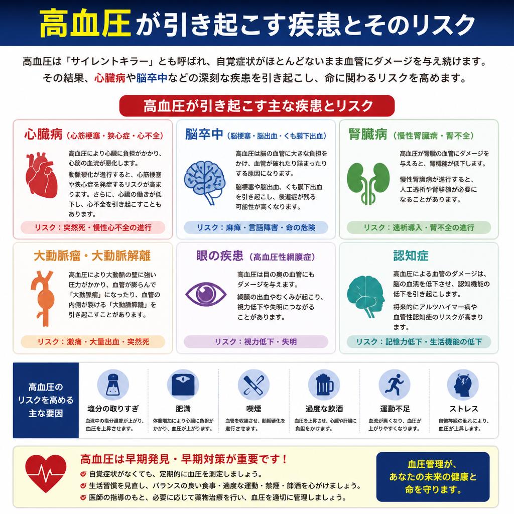 高血圧がもたらす危険性