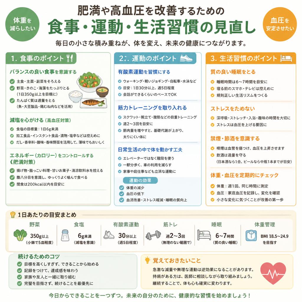 日常生活でできる改善策