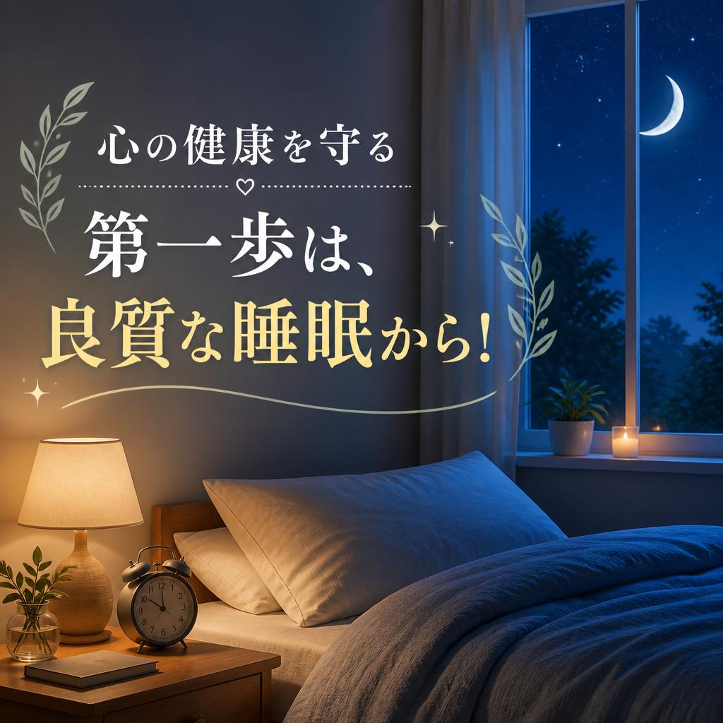 心の健康を守る第一歩は、良質な睡眠から！