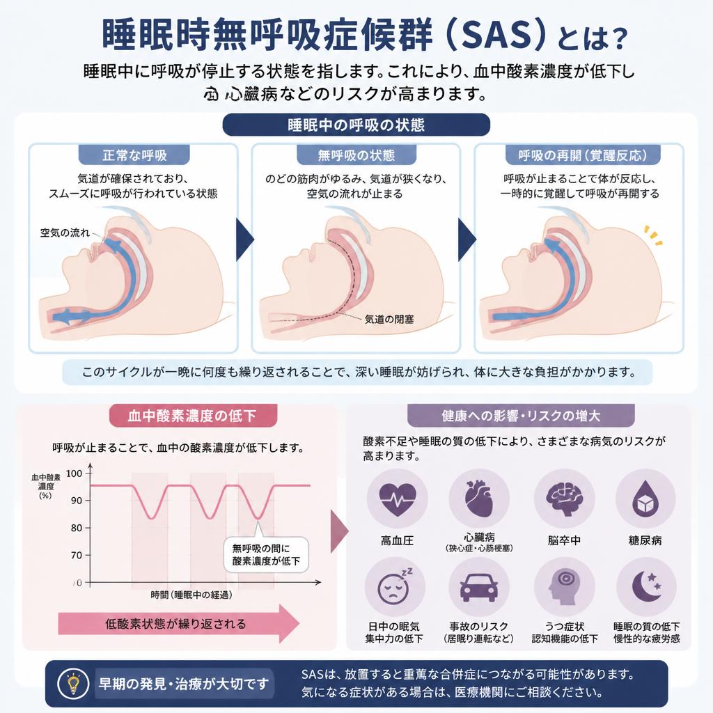 睡眠時無呼吸症候群とは？