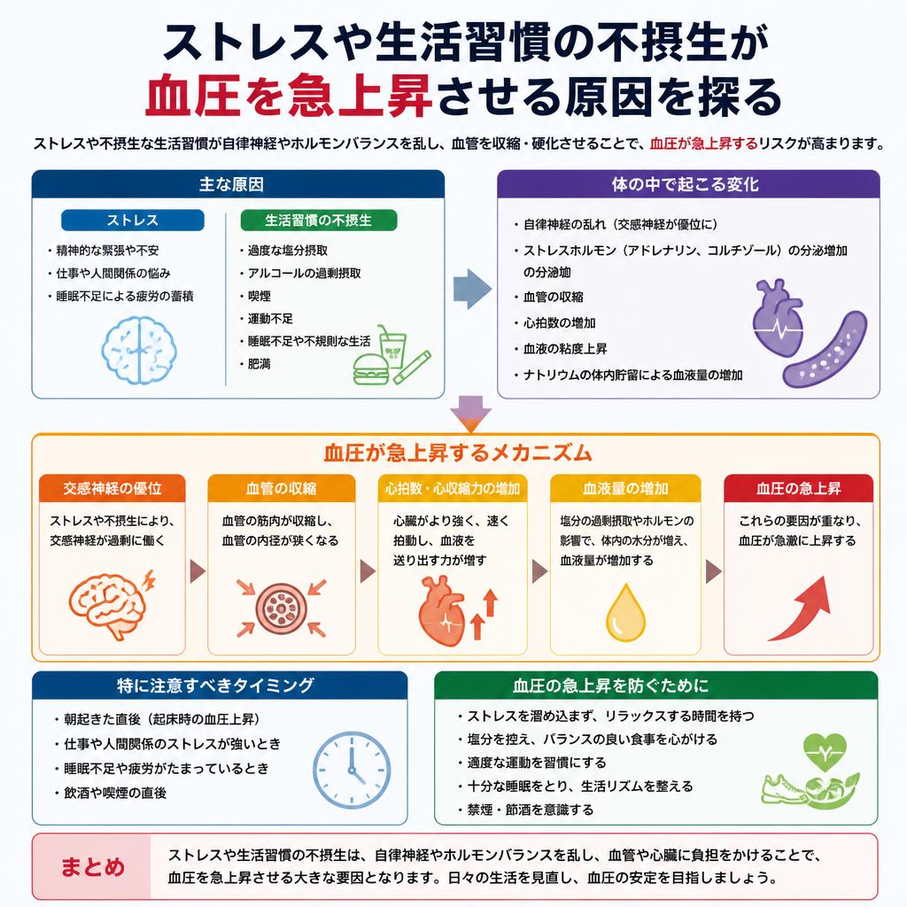 血圧が急上昇する原因